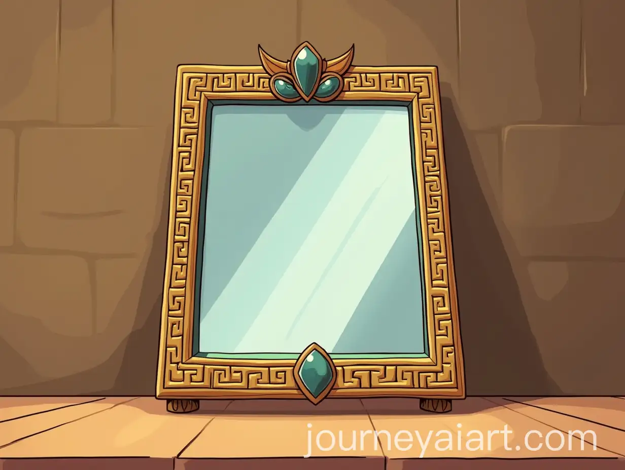 CartoonStyle-Ancient-Egyptian-Royal-Mirror-on-Table