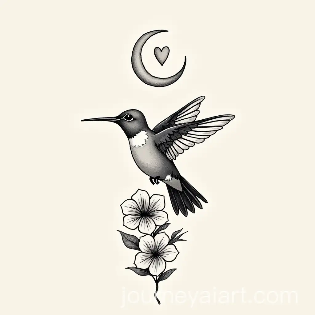 Hummingbird-and-Crescent-Moon-Tattoo-Design-with-Heart-and-Flowers