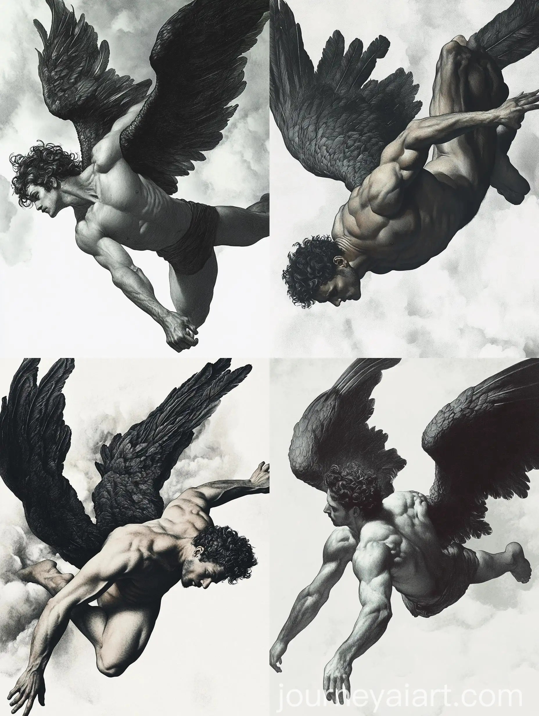 Man-Falling-with-Big-Black-Wings-from-Clouds