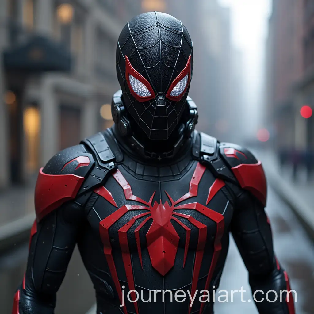 Cybernetic-Black-SpiderMan-in-Action