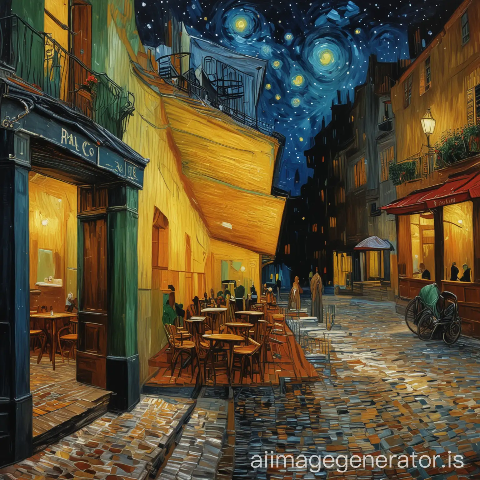 Vivid-Caf-Terrace-at-Night-Painting-with-Swirling-Colors-and-Vibrant-Atmosphere