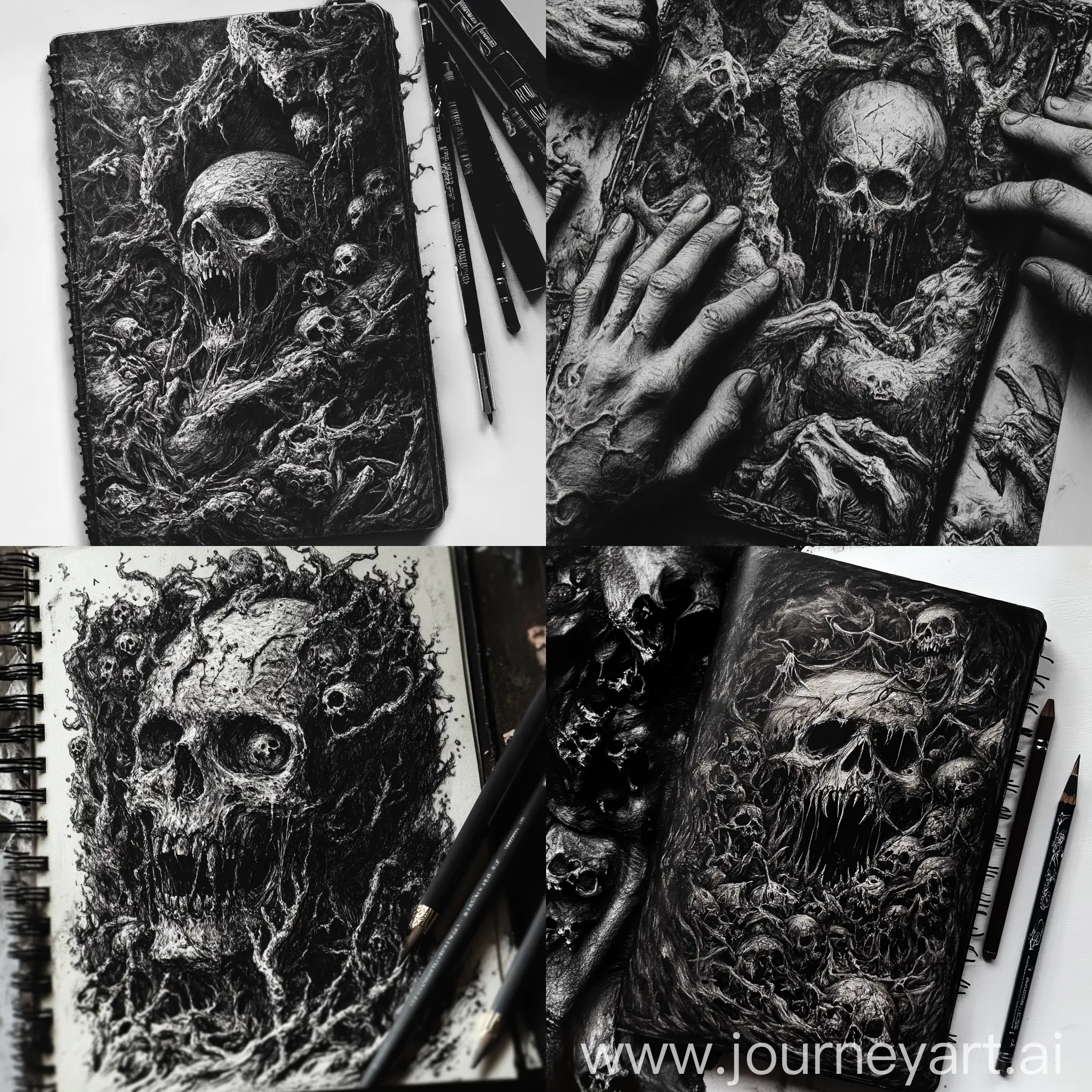 Demonic-Corpse-Rising-from-a-Dark-Grave-in-Grotesque-Artwork