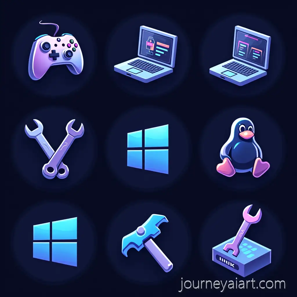 Game-Controller-Laptop-withAI-Art-Prompt-Expansion-Tools-and-Technology-Icons-with-Neon-Accents-for-Website-Services