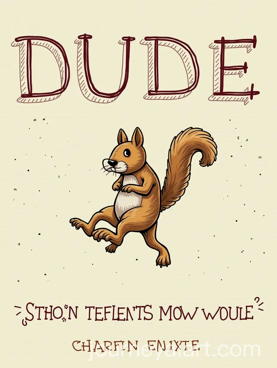 WordDude-with-Squirrel-Passing-Between-Letters