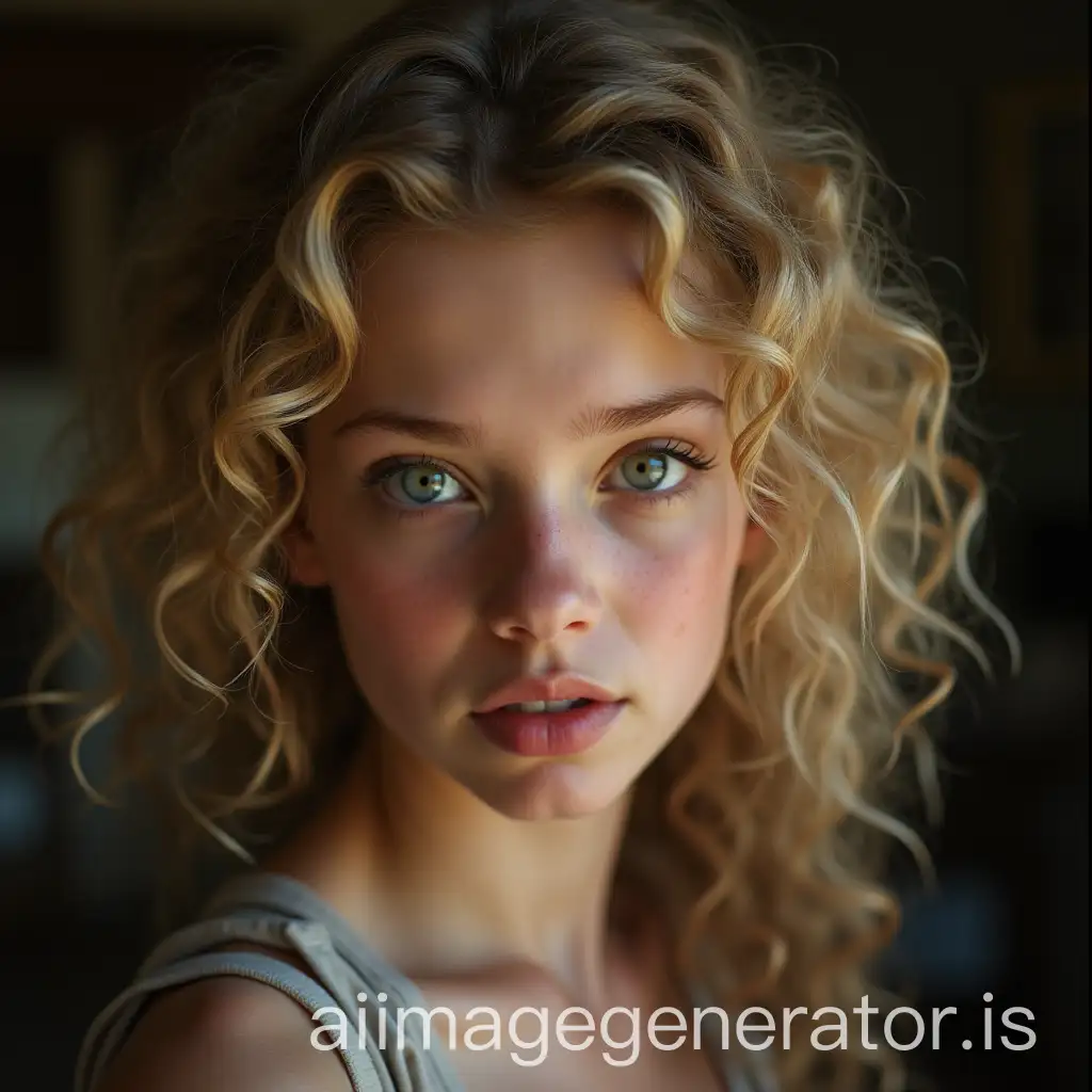 Young-Woman-with-Curly-Blond-Hair-and-Determined-Gaze