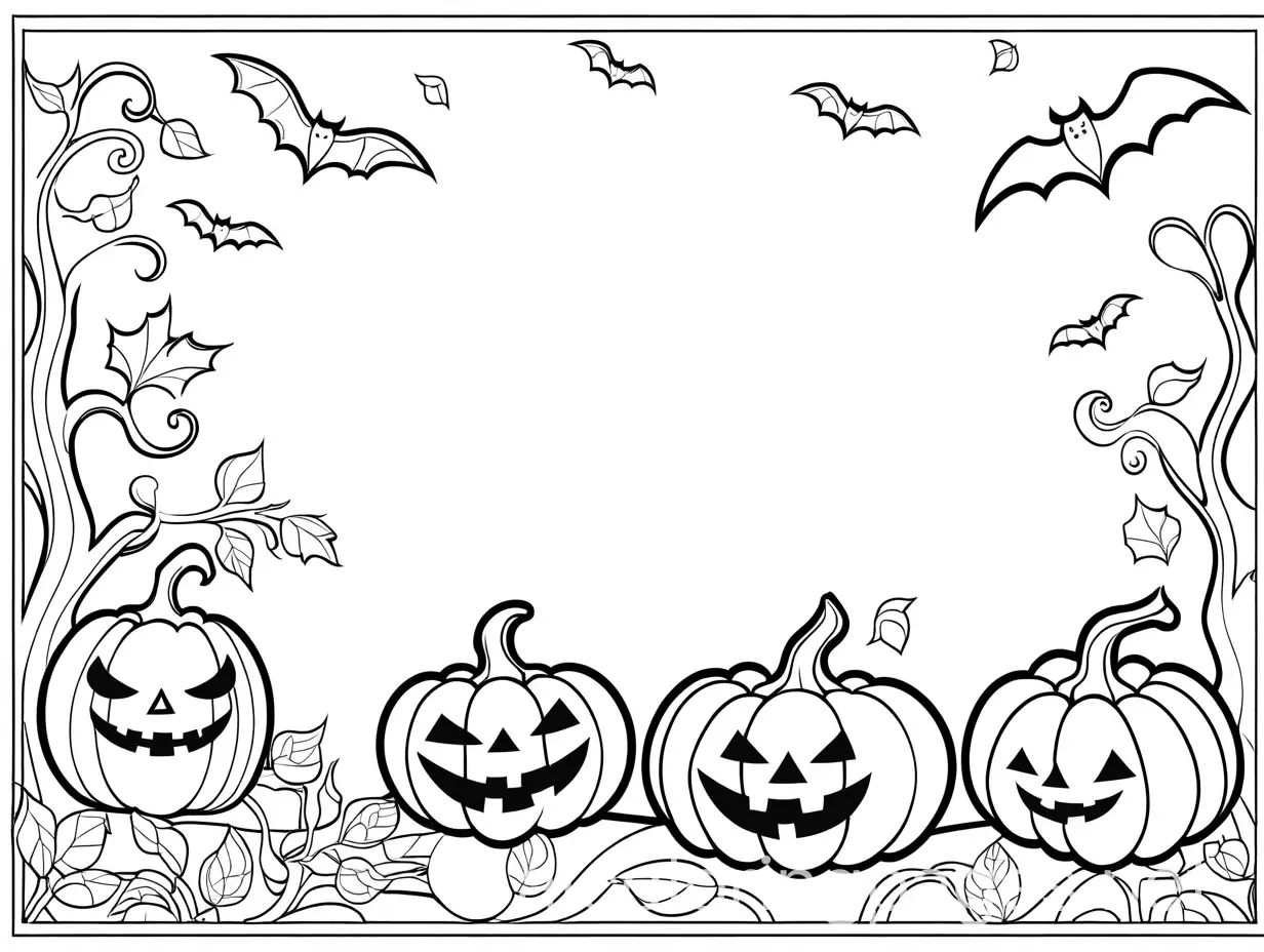 Spooky-Halloween-Coloring-Fun-Cute-Black-and-White-Line-Art