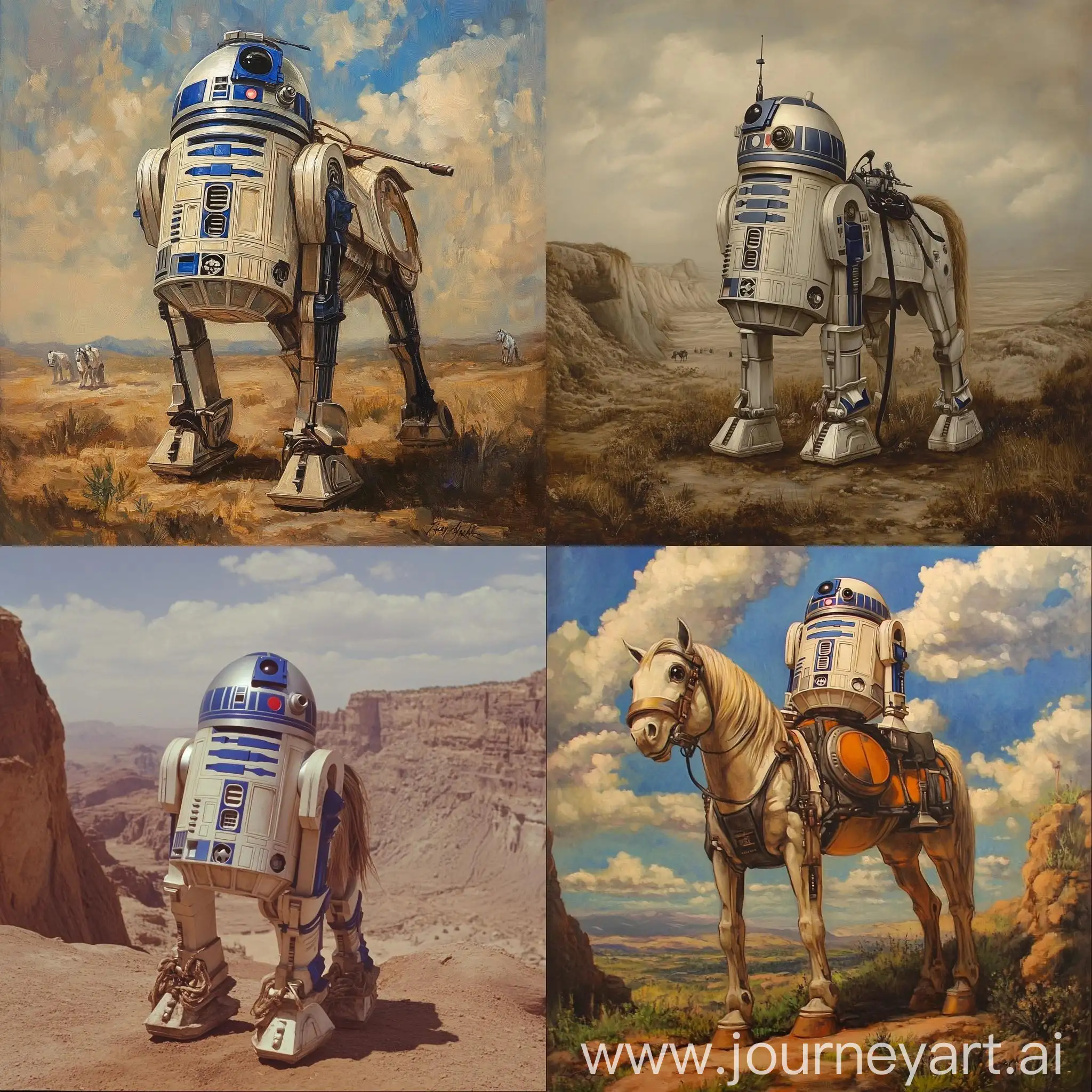 Droid-R2D2-Riding-a-Majestic-White-Horse