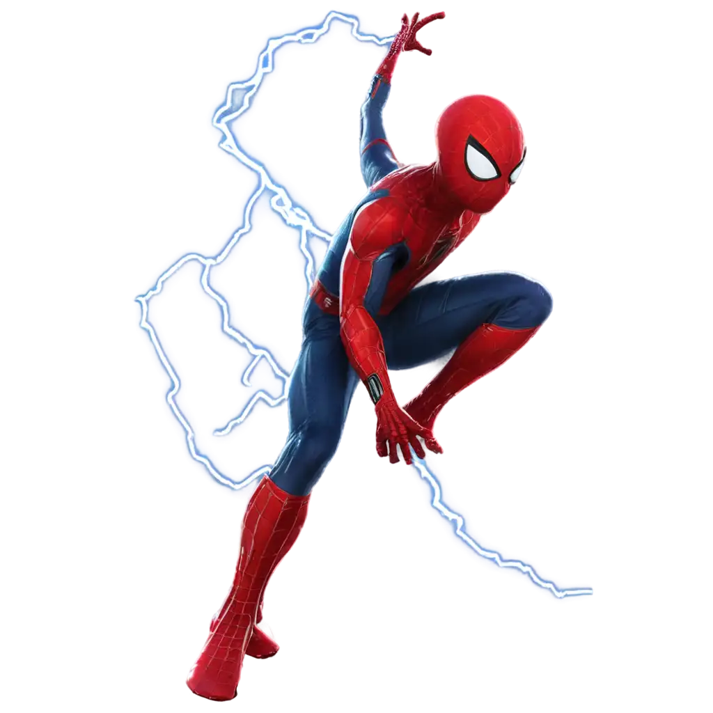 SpiderMan-in-Front-of-Thor-with-Lightning-Effect-PNG-HighQuality-ActionPacked-Superhero-Artwork