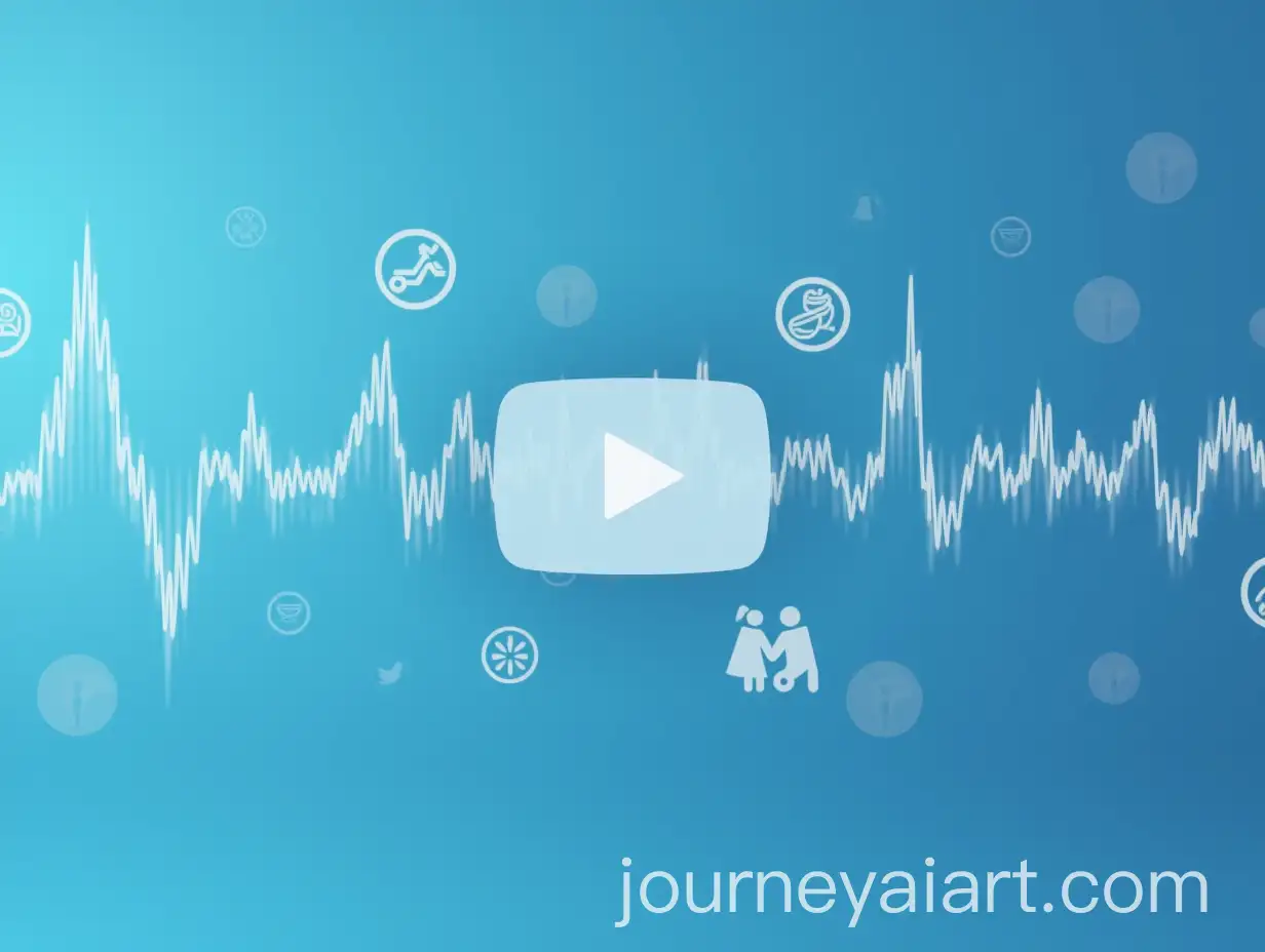 BlueThemed-YouTube-Intro-Sine-Wave-Background-with-Babysitting-Gym-Healthy-Food-and-Family-Icons