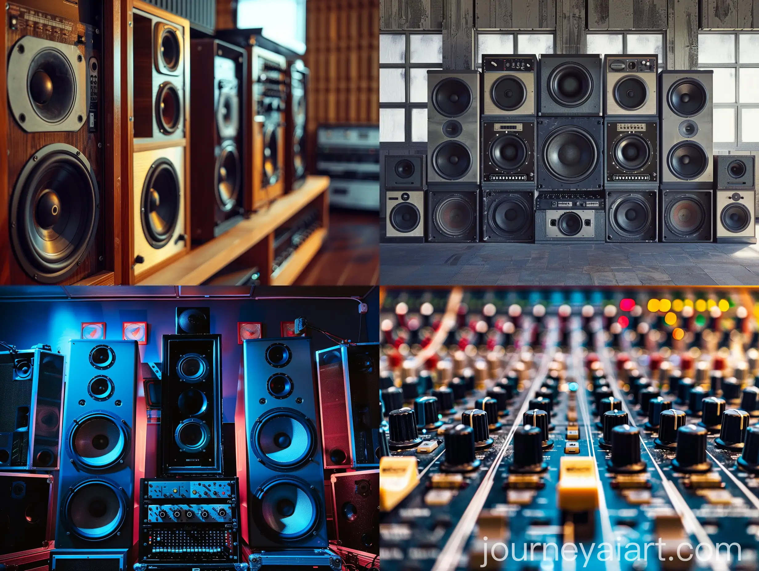 Vintage-Audio-Monitors-in-Retro-Room-Setting