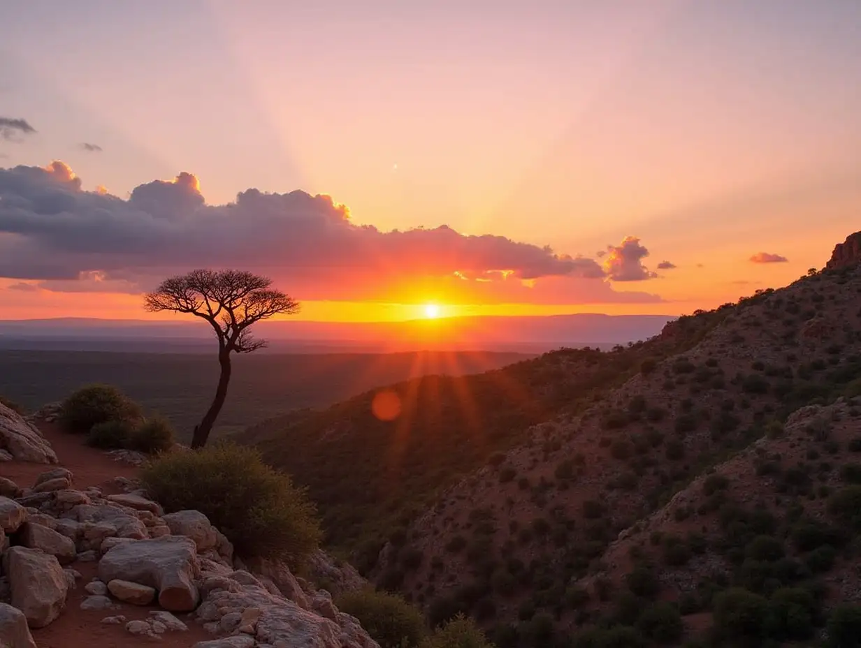 Stunning-Sunset-over-Tsingy-de-Bemaraha-Nature-Reserve