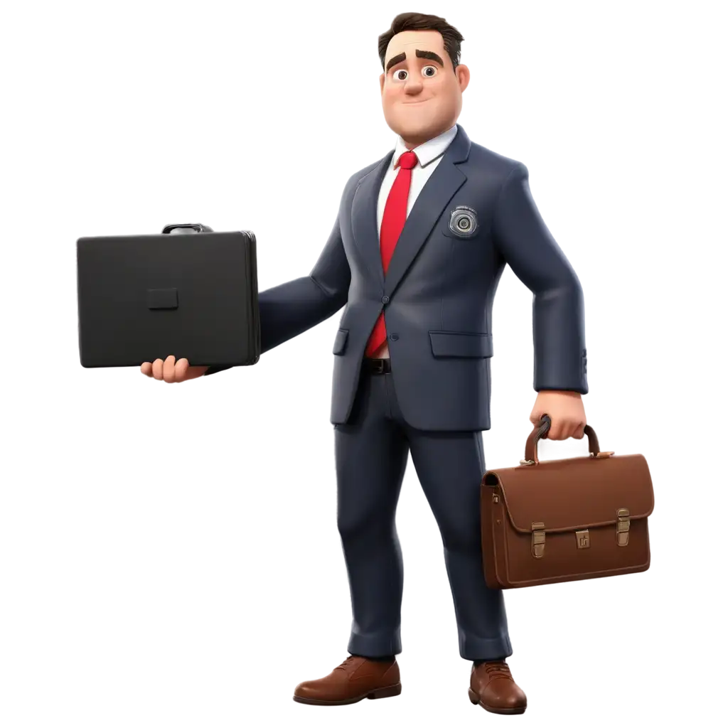 PNG-Caricature-of-a-Security-Officer-Holding-a-Briefcase-Creative-Image-Concept