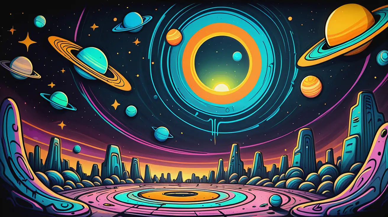 Dreamlike-Graffiti-Art-Aliens-in-a-Solar-System-Landscape