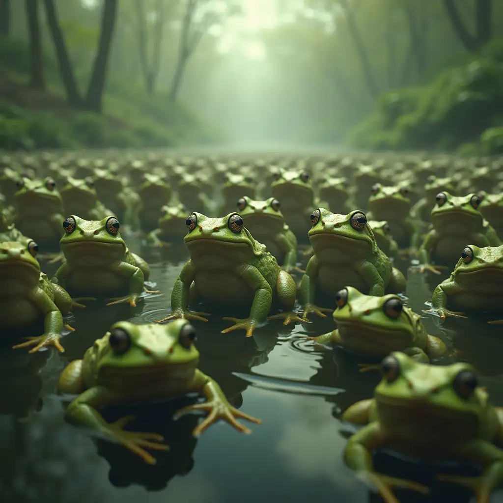 an army of frogs