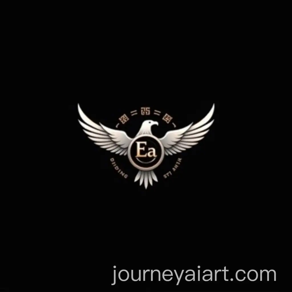 Minimalistic-Silver-Eagle-Logo-for-Eathra-Global-Trading-Brand