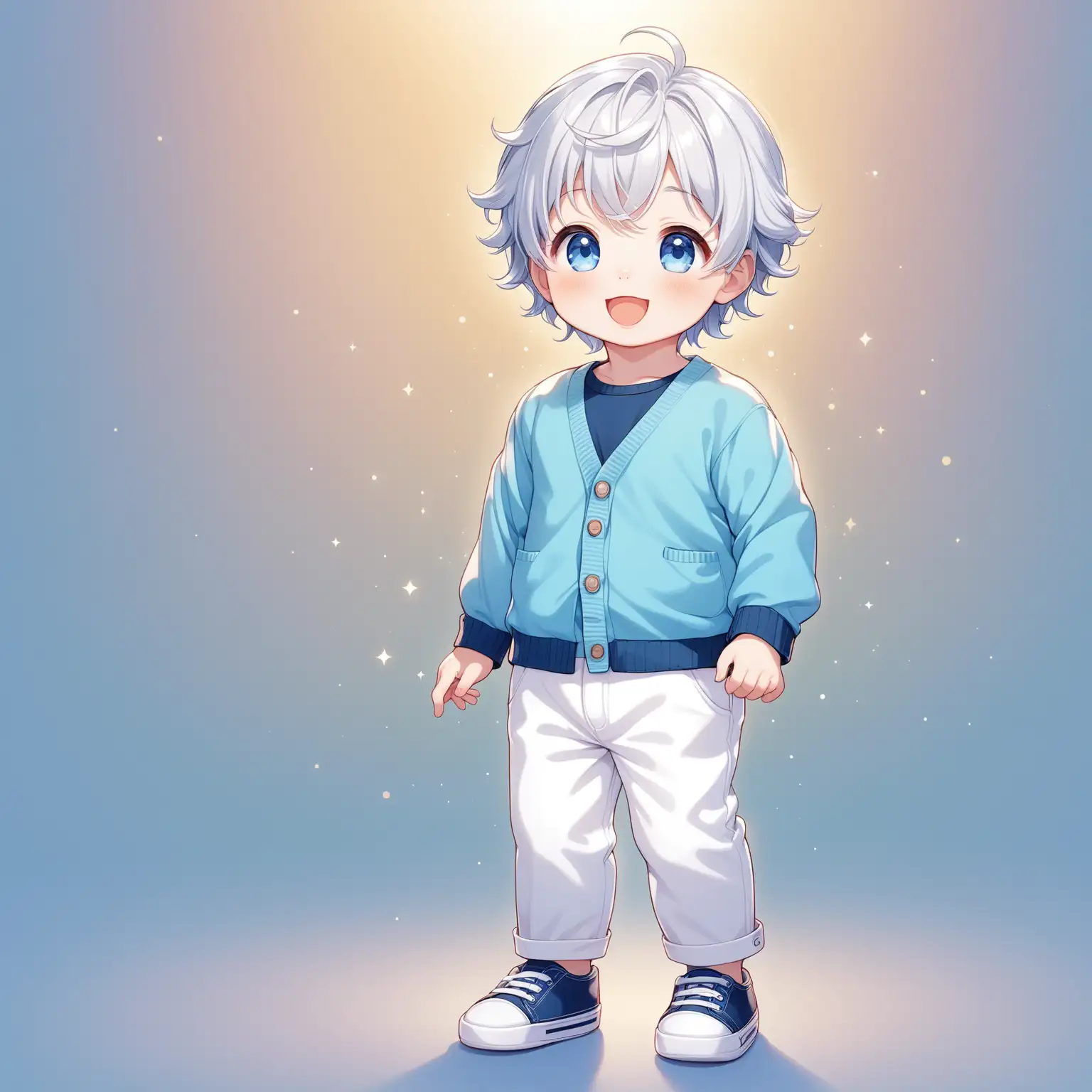 Cute-Anime-Boy-with-Silver-Hair-and-Navy-Outfit-in-Pastel-Colors