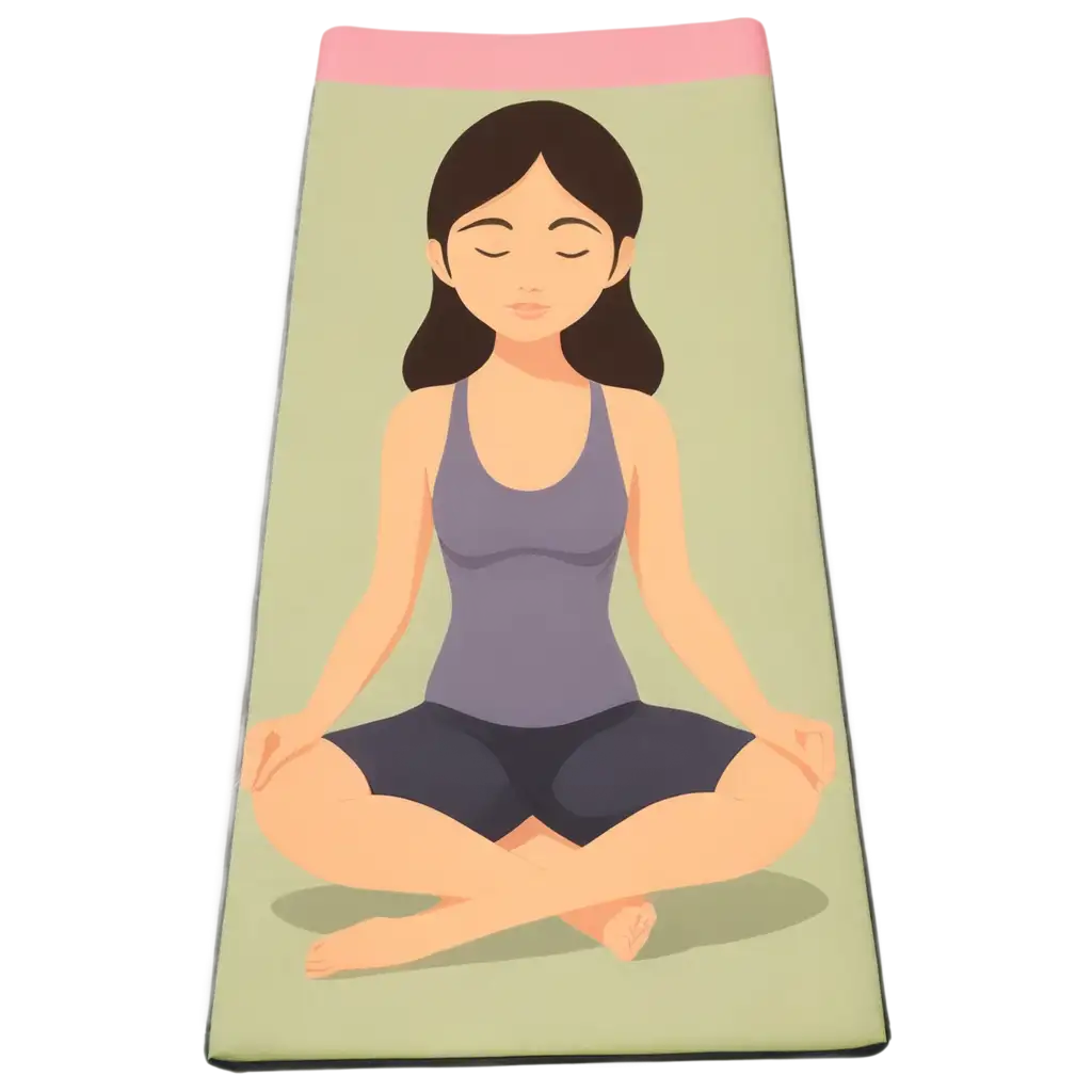 Cute-Animated-Yoga-Mat-PNG-Perfect-for-Design-and-Wellness-Projects