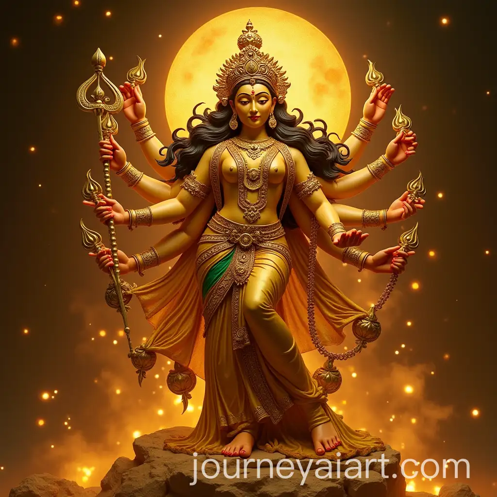 Golden-Goddess-Durga-Portrait-in-Majestic-Detail
