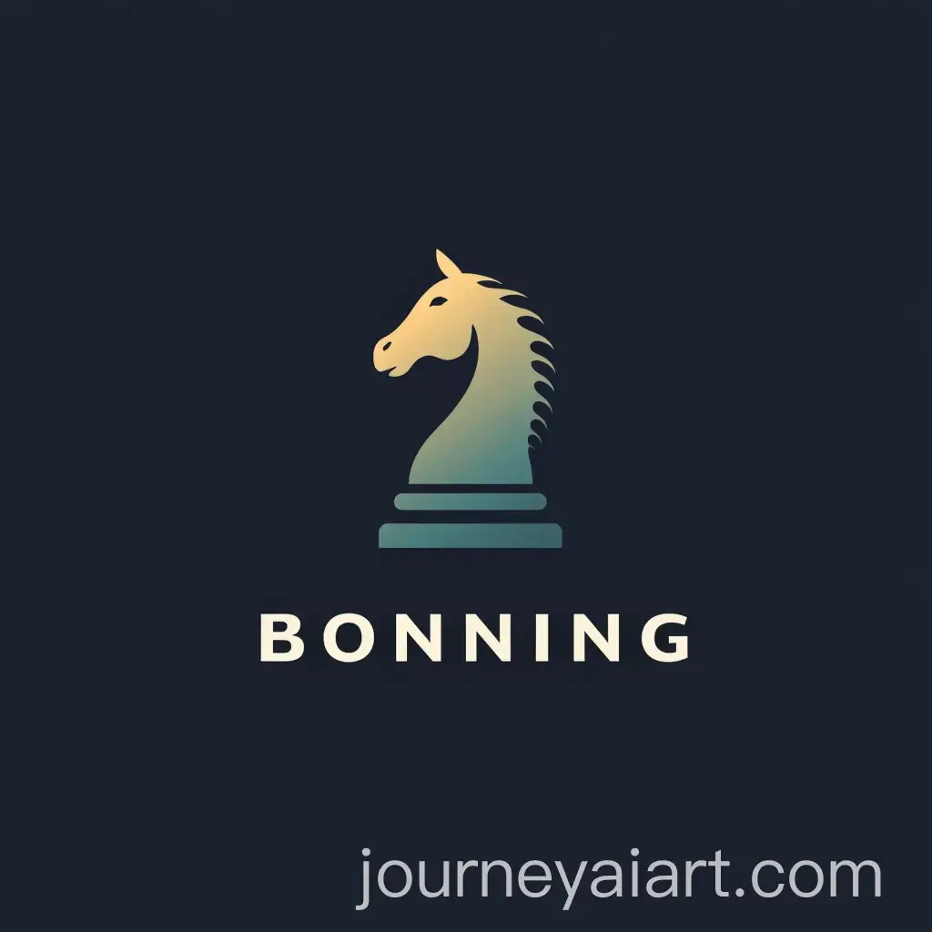 Modern-Abstract-Logo-Design-Featuring-Knight-Chess-Piece-for-Bonning-Associates