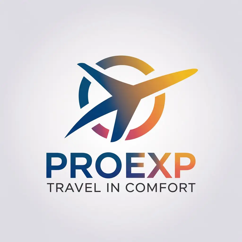 LOGO-Design-for-ProExp-Travel-Comfort-with-Airline-Tickets-and-Airport-Theme