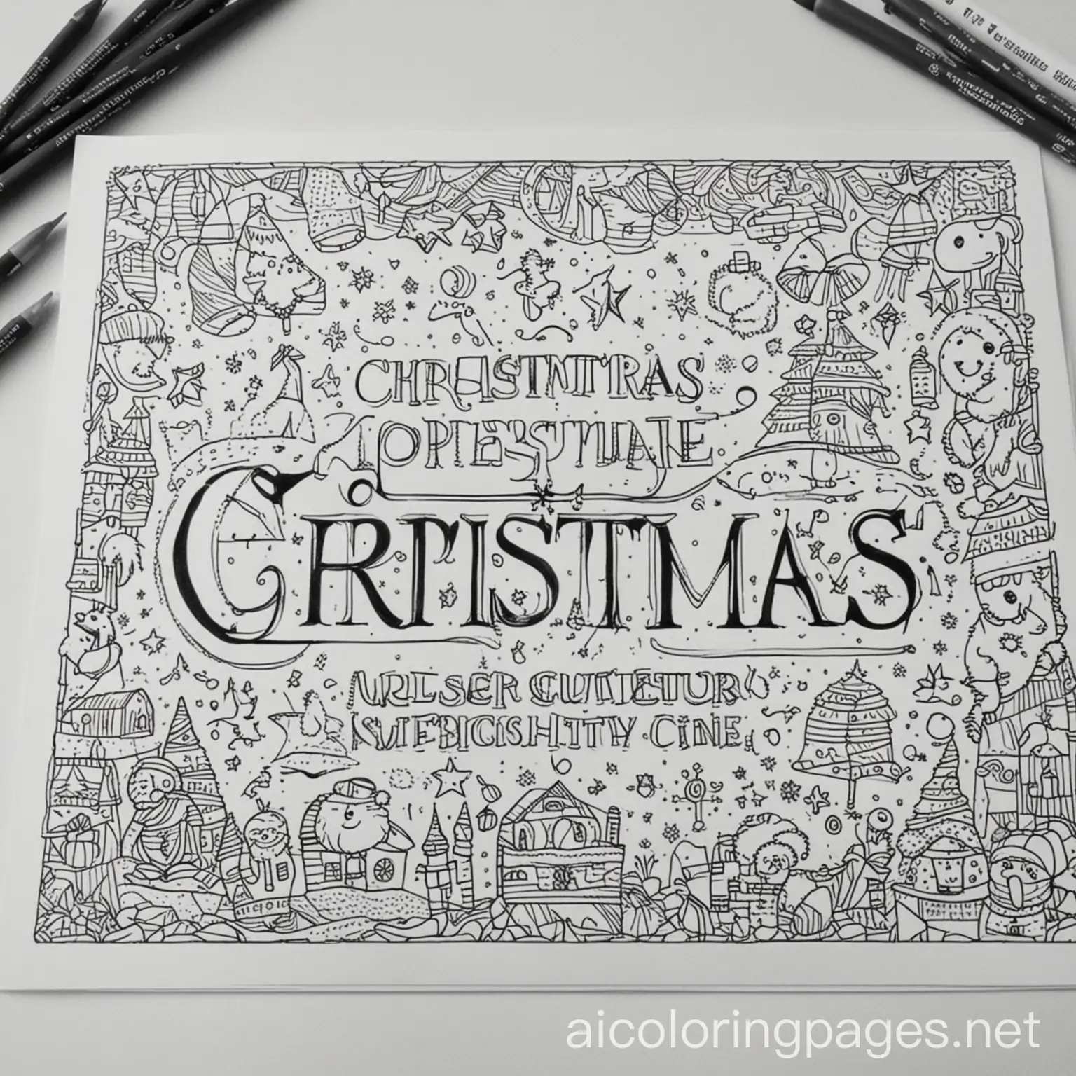 Simple-Christmas-Coloring-Page-for-Kids-with-EasytoColor-Designs