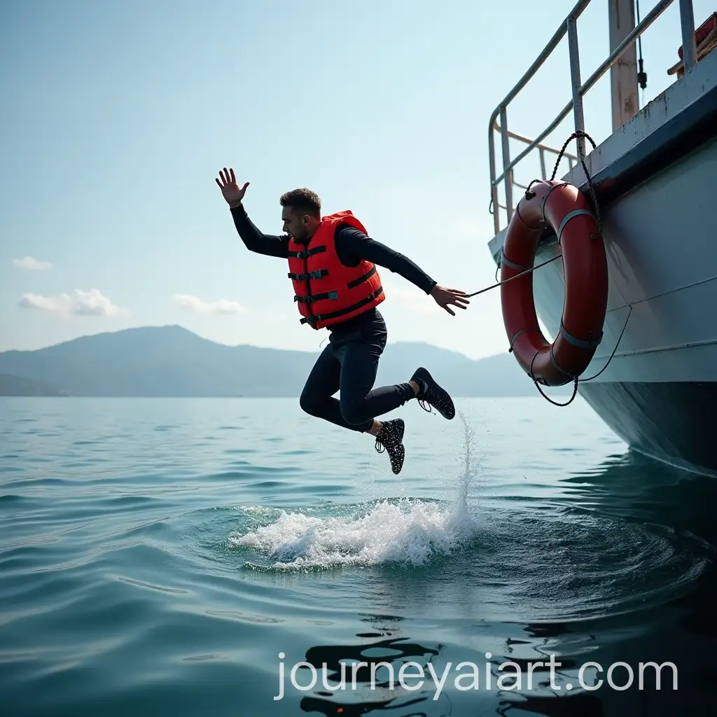 Man-Jumping-from-Ship-into-Water-with-Life-Safety-Jacket