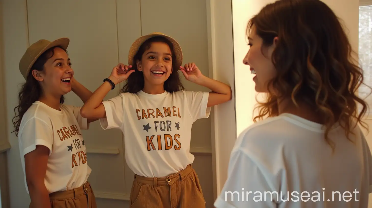 Kids Enjoying Fashion Fun with Caramel for Kids Outfits