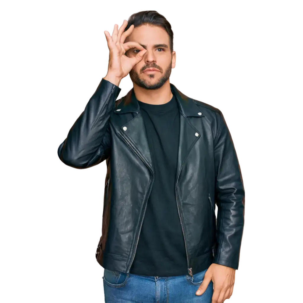 HighQuality-PNG-Image-of-a-Man-in-a-Black-Leather-Jacket-Enhance-Your-Visual-Content