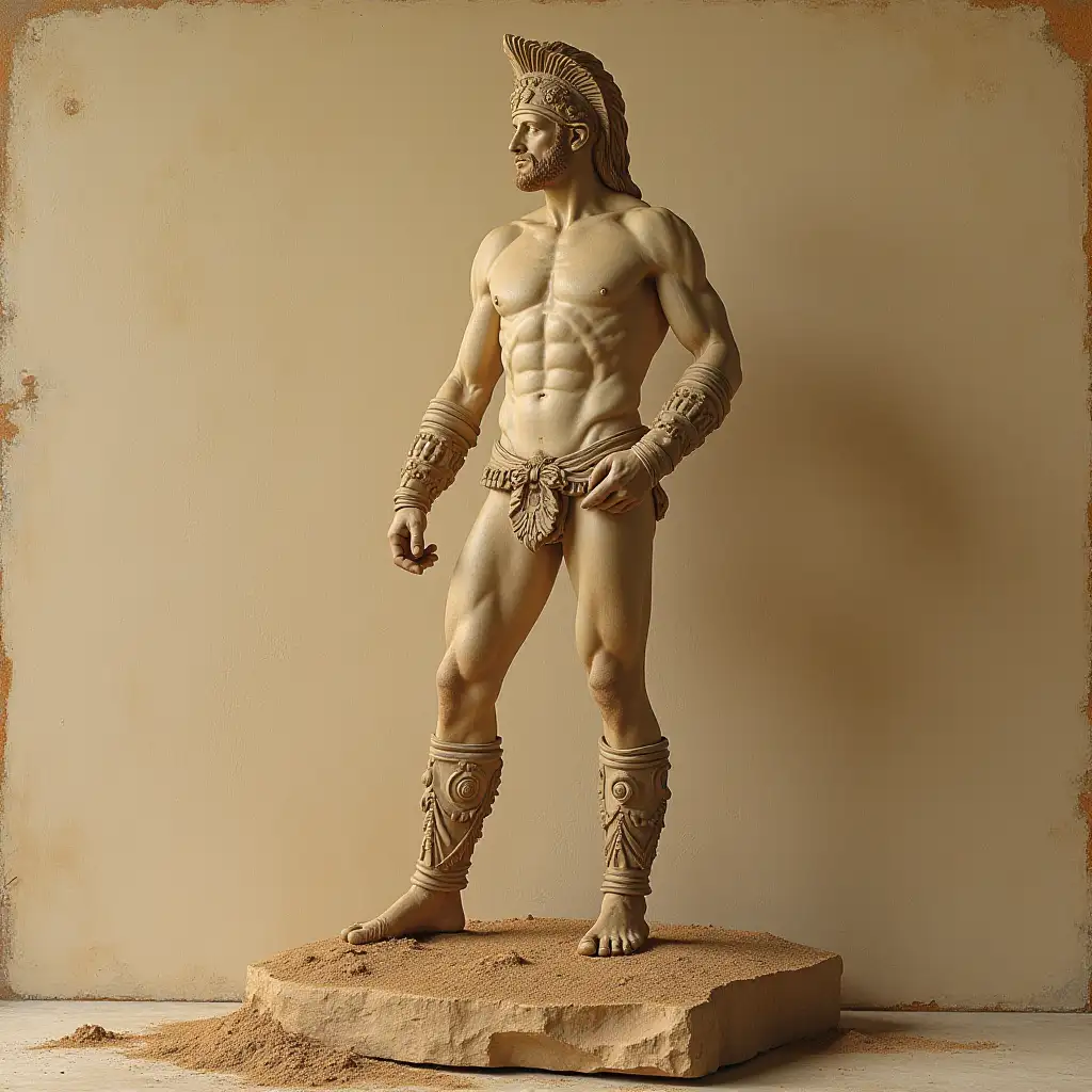 De-Borghese-Gladiator-in-Surrealistic-Sand-Tints-by-Lysippos