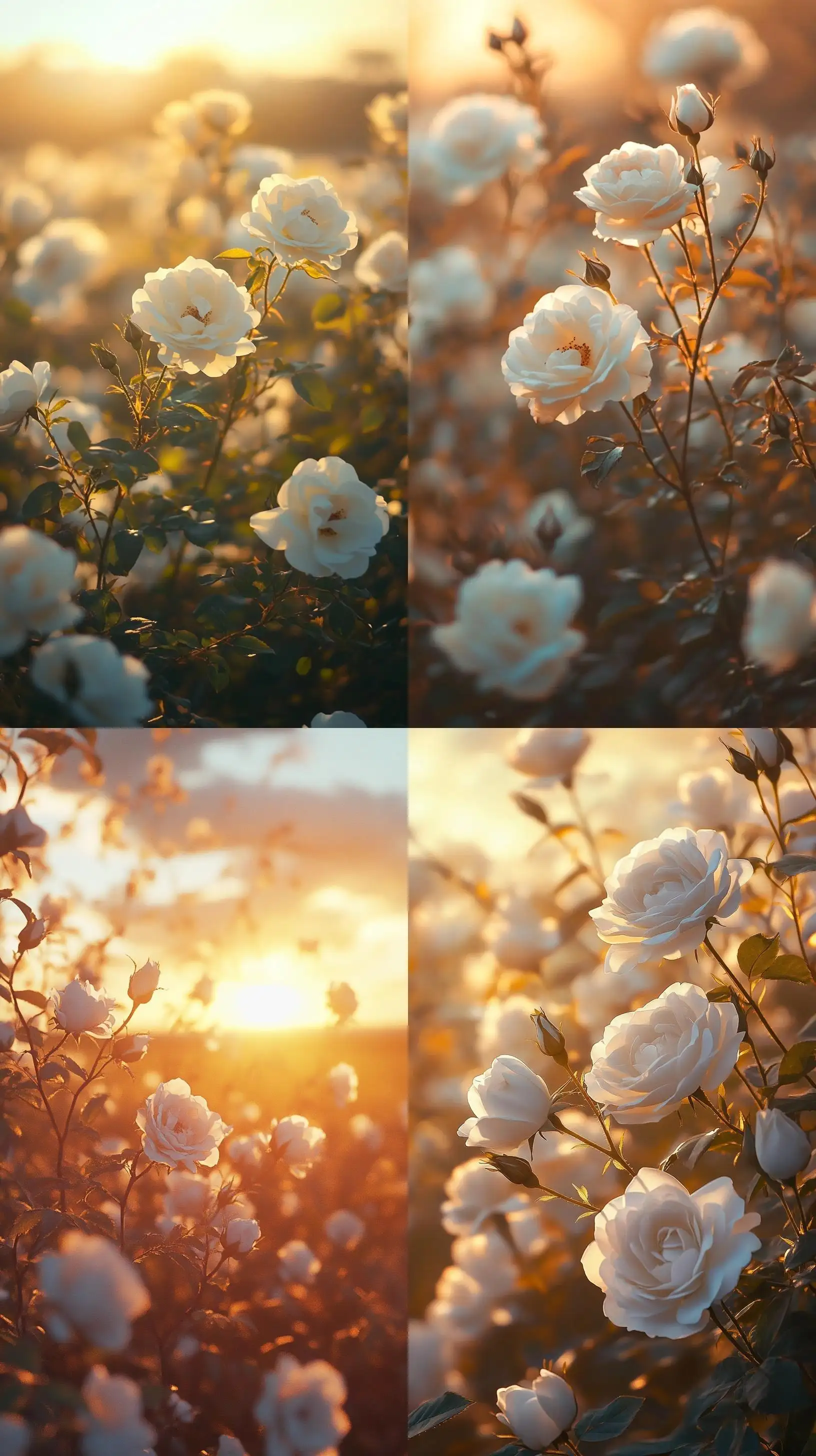 White-Roses-in-Sunset-Fields-Serene-Landscape-with-Cinematic-Lighting