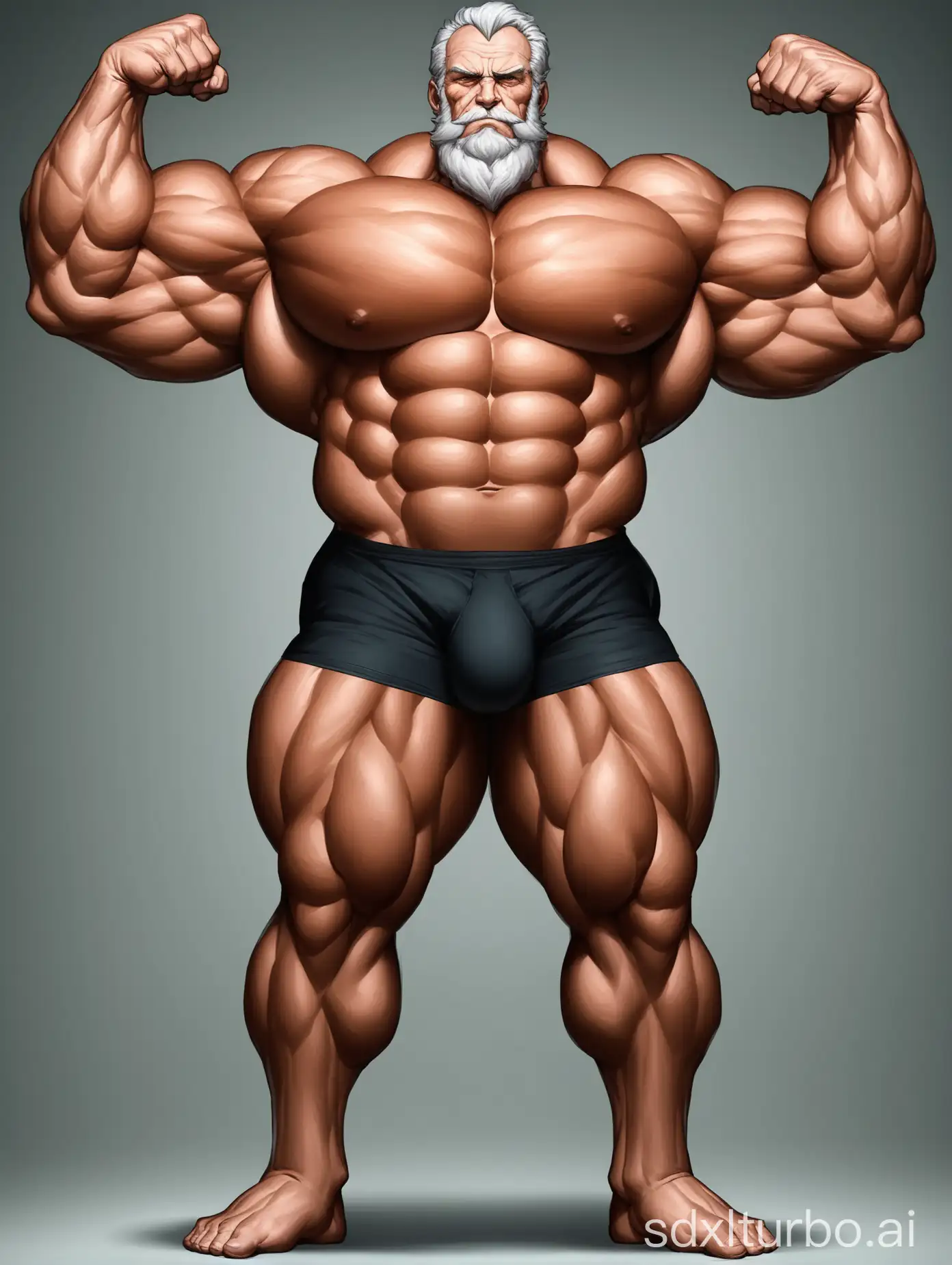 Very-Strong-Elderly-Man-Showing-Giant-Muscles