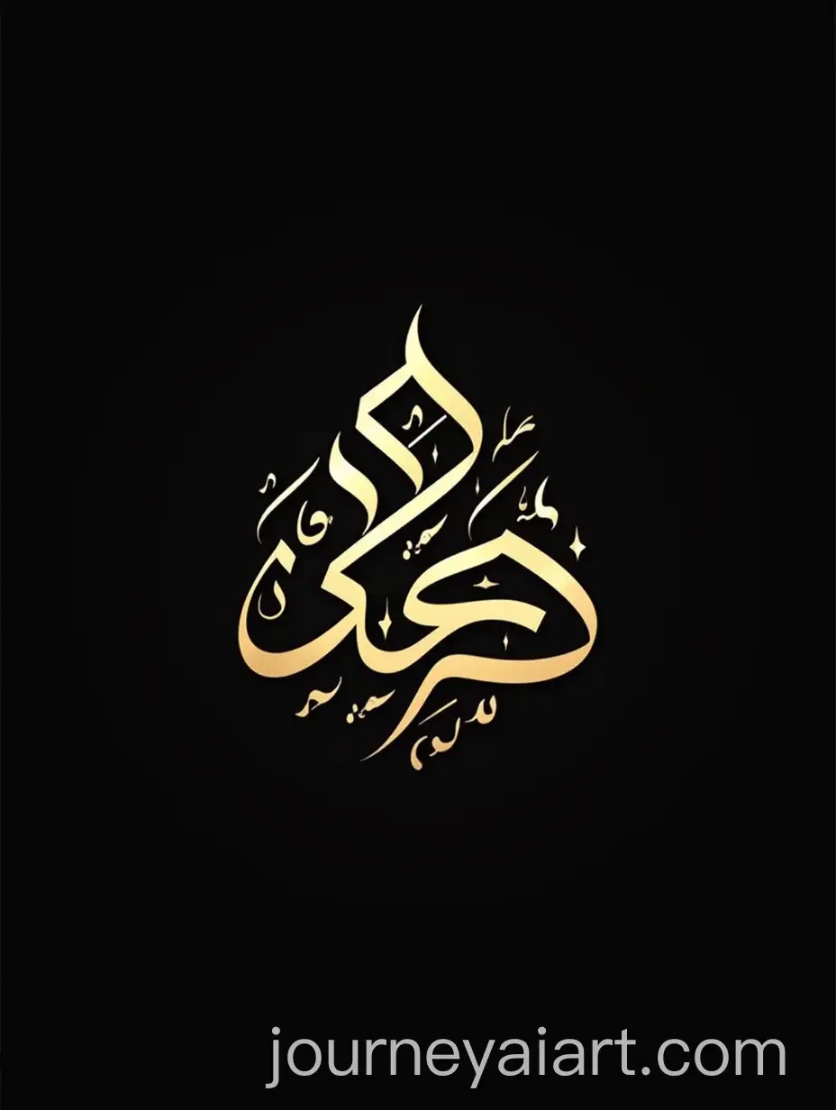 Elegant-Islamic-Calligraphy-Logo-Design-in-Black-Golden-and-White-Colors