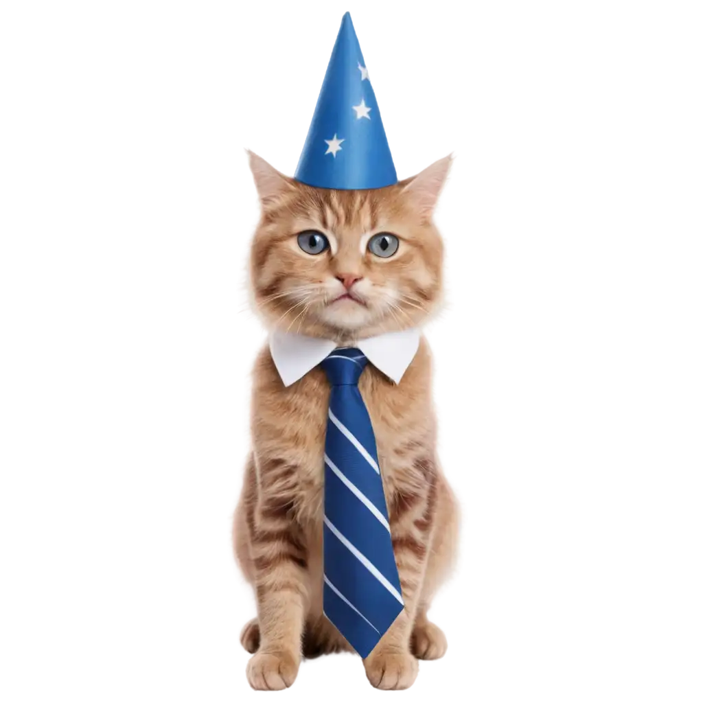 Adorable-Cat-with-a-Tie-and-Hat-PNG-Image-Perfect-for-Vintage-Themed-Designs