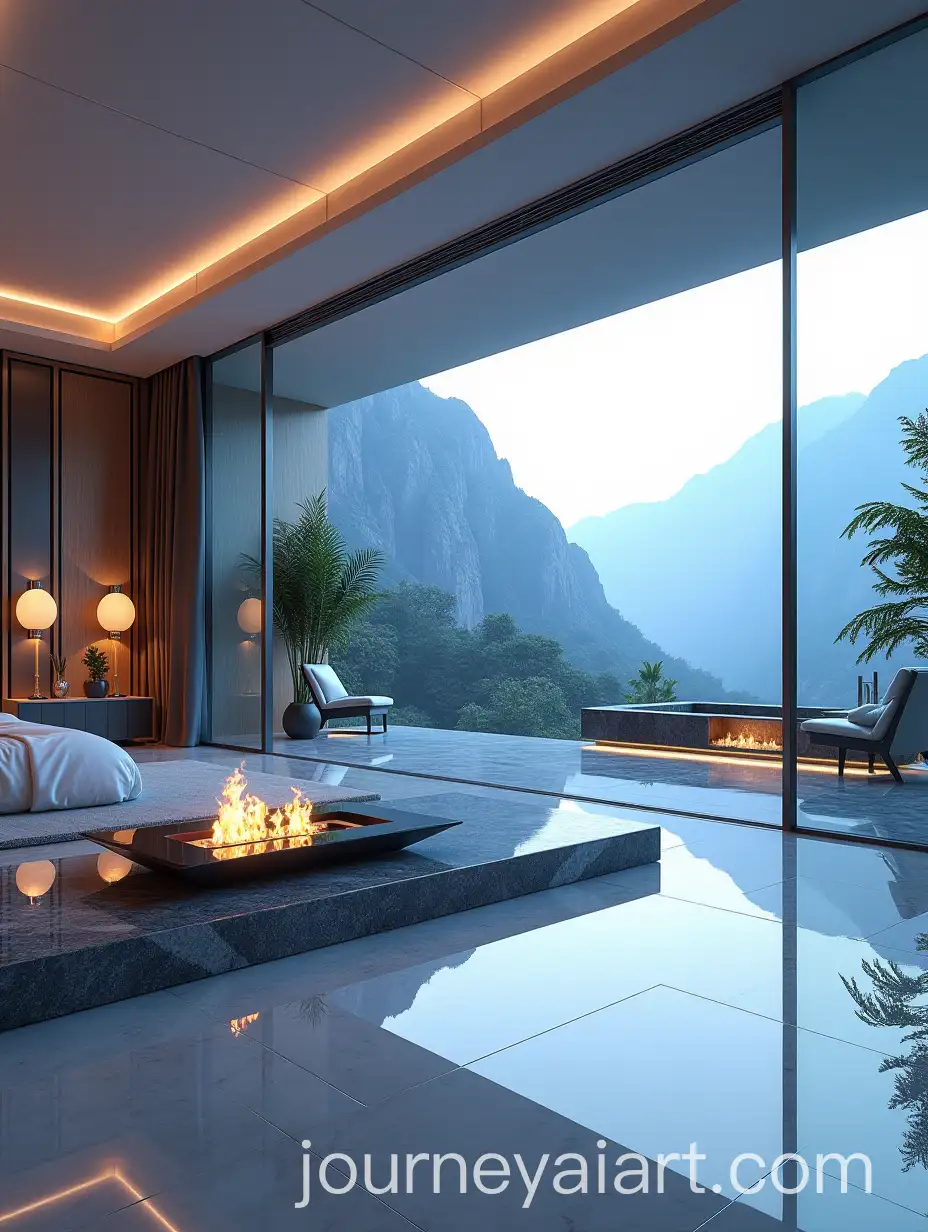 UltraLuxurious-5Star-Hotel-Suite-with-Mountain-View-and-Floating-Jacuzzi