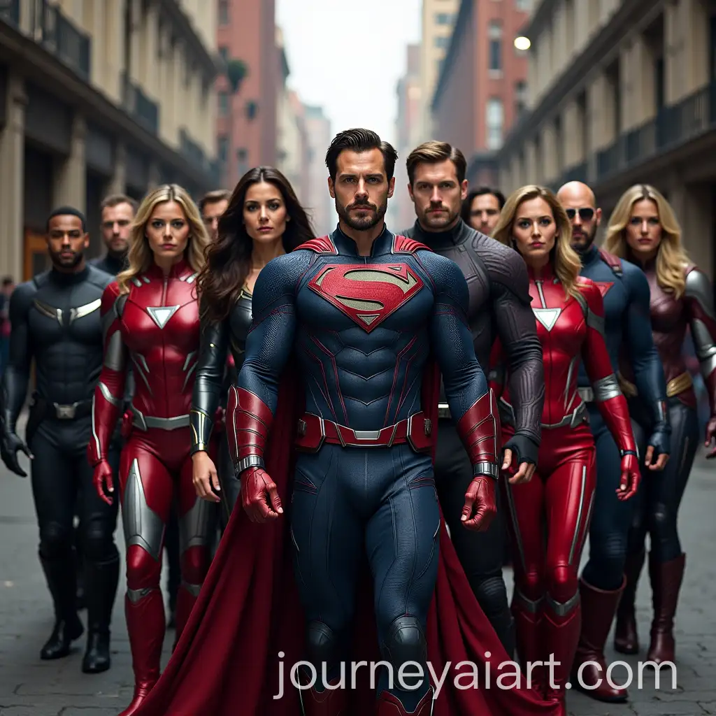 Justice-League-and-Avengers-Posing-Together-for-a-Group-Photo