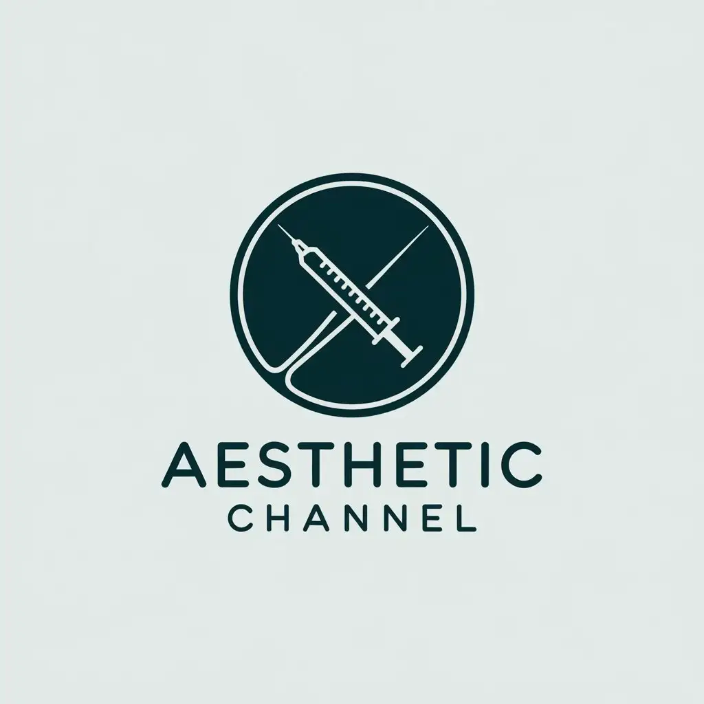 LOGO Design for Aesthetic Channel Circular Minimalistic Design for Medical and Dental Industry