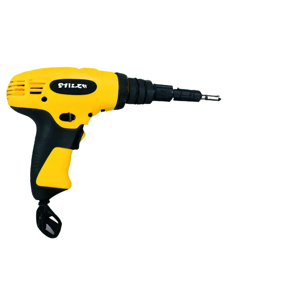 HighQuality-Yellow-Electric-Screwdriver-PNG-Image-for-Various-Applications