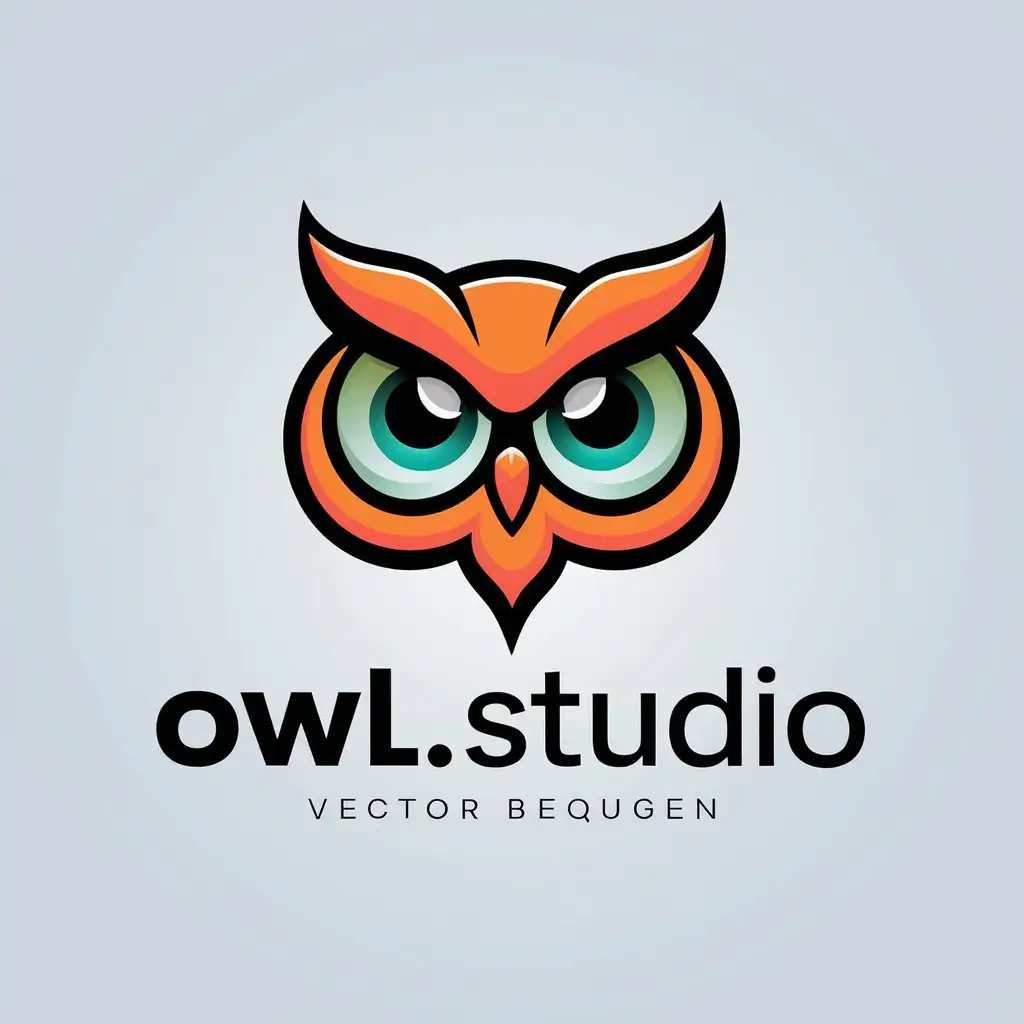 LOGO Design For Owl Studio Lively Game Theme with Bright Colors and Professional Appeal