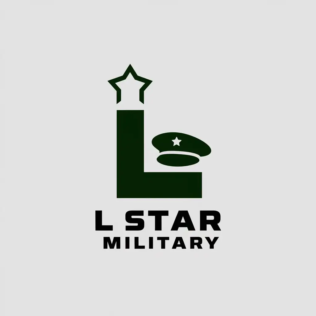 LOGO Design for L Star Military Minimalistic Vector Design for the Education Industry