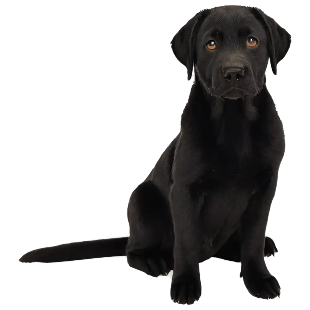 Dog labrador black