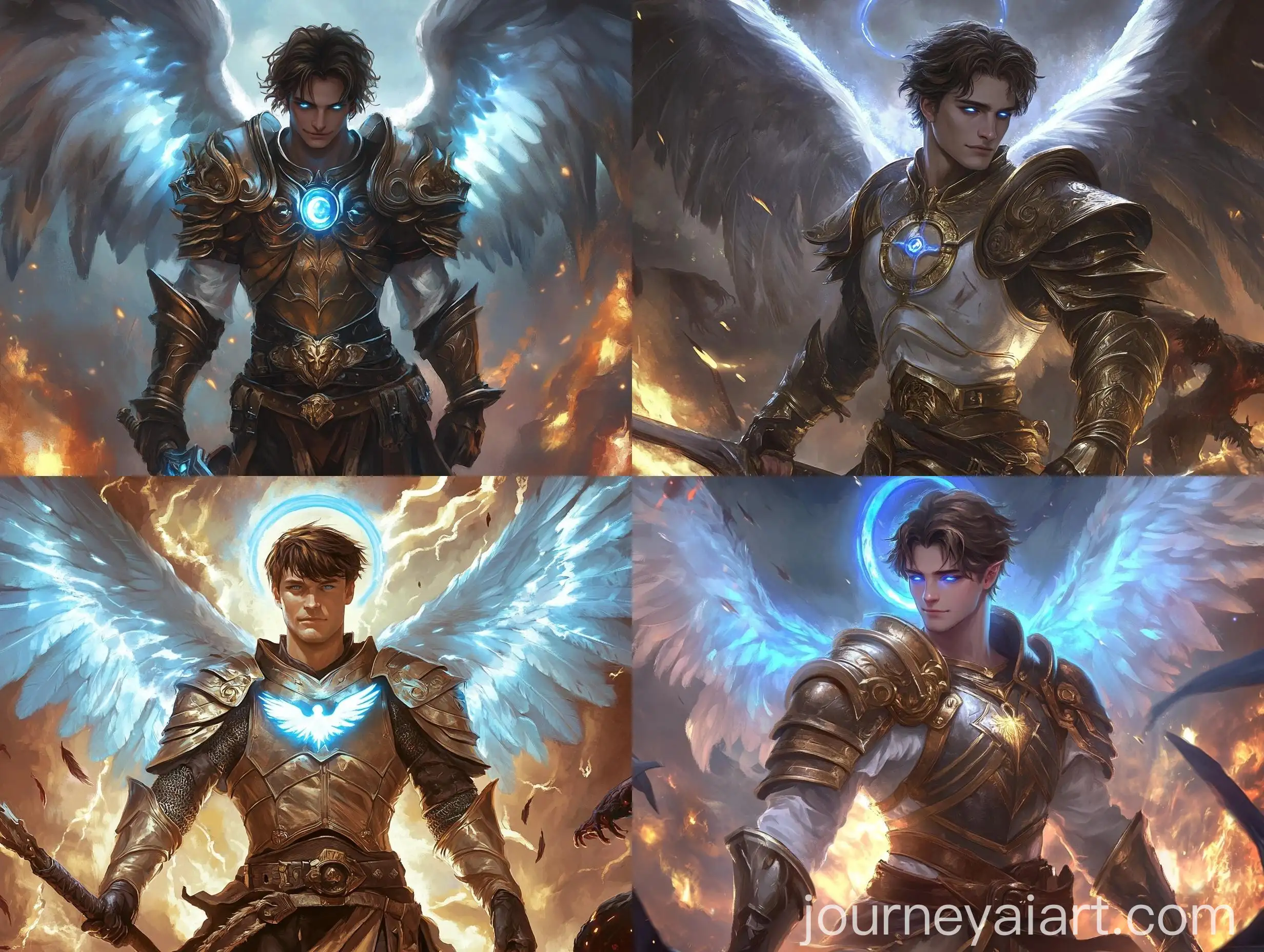 Angel-Warrior-with-Glowing-Blue-Energy-Wings-Battling-Demons-in-Fiery-Hell