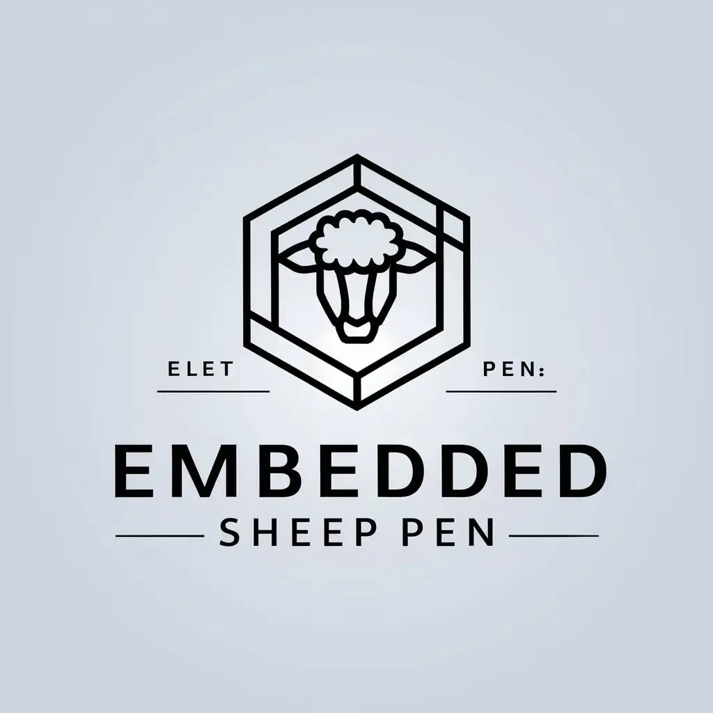 LOGO-Design-For-Embedded-Sheep-Pen-Electronic-Theme-for-Technology-Industry