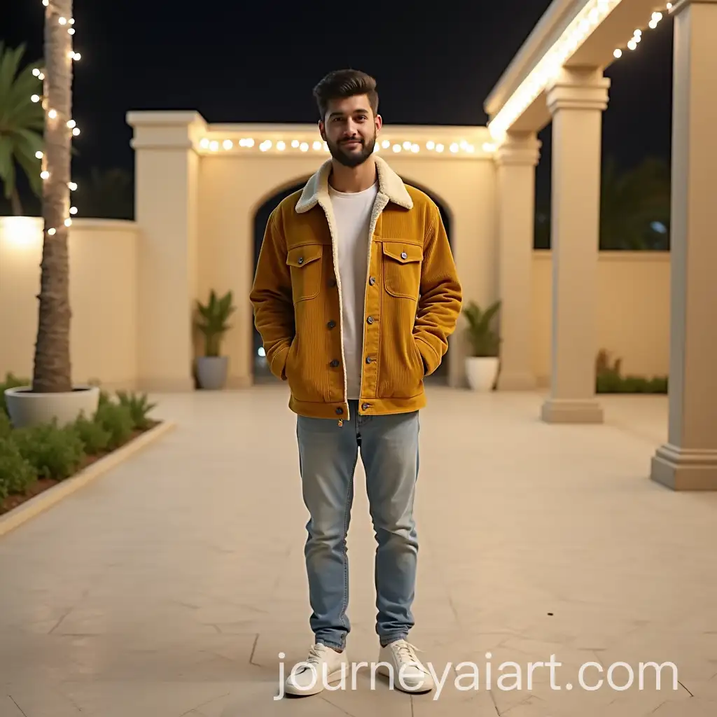 AI-Image-ExpansionYoung-Man-in-Casual-Outfit-with-Ambient-Outdoor-Lighting