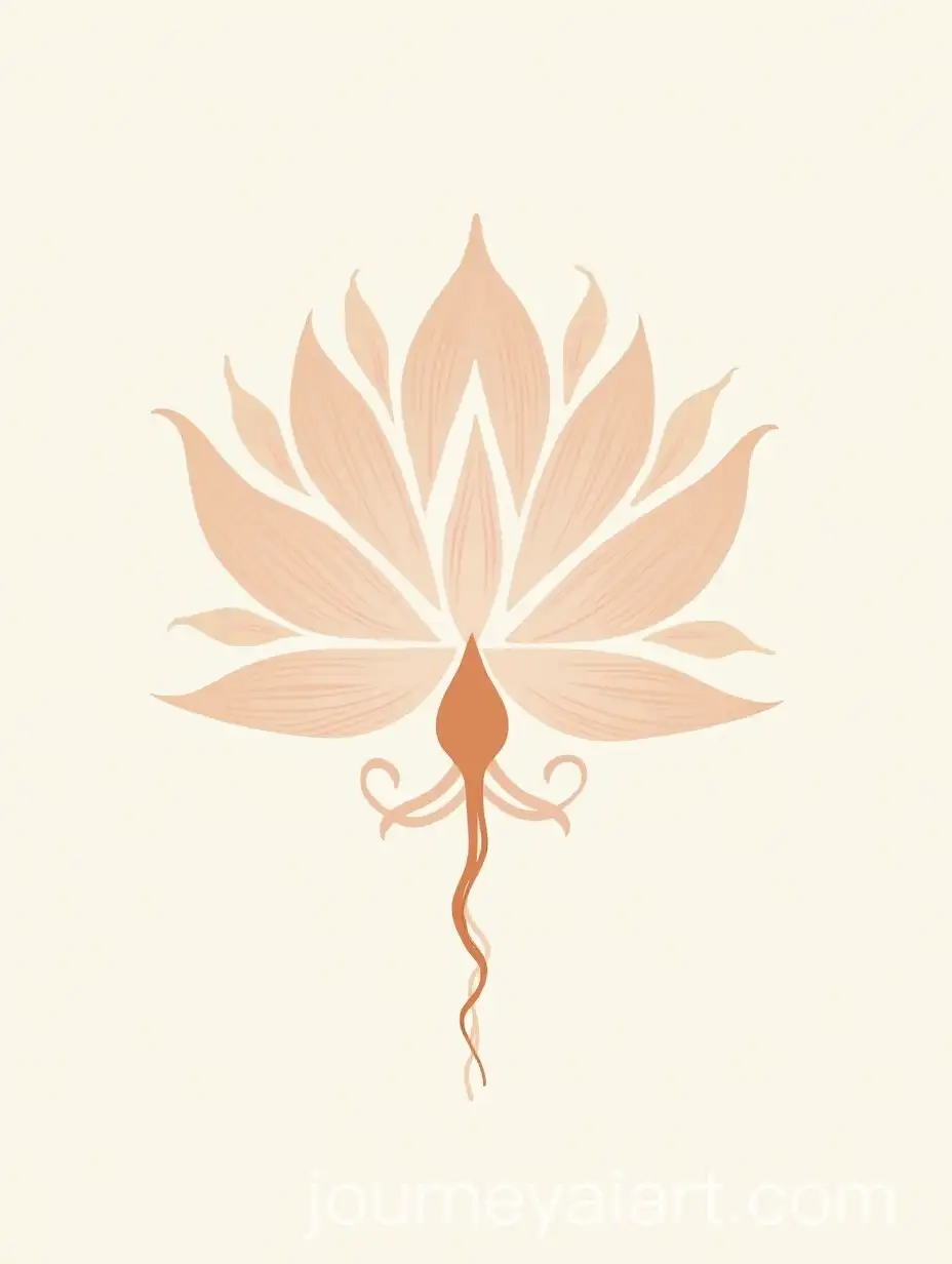 Minimalist-Design-of-Pelvic-Floor-Muscles-as-Lotus-Flower-with-Persian-Calligraphy