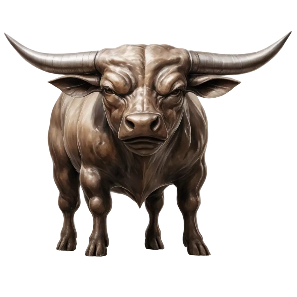 Metal-Bull-PNG-Image-HighQuality-Artwork-for-Digital-Projects