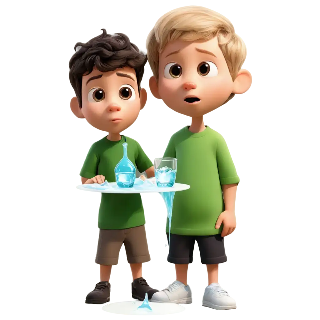 Surprised-Cartoon-Boy-Watching-Ice-Melt-PNG-Image-for-Creative-Use