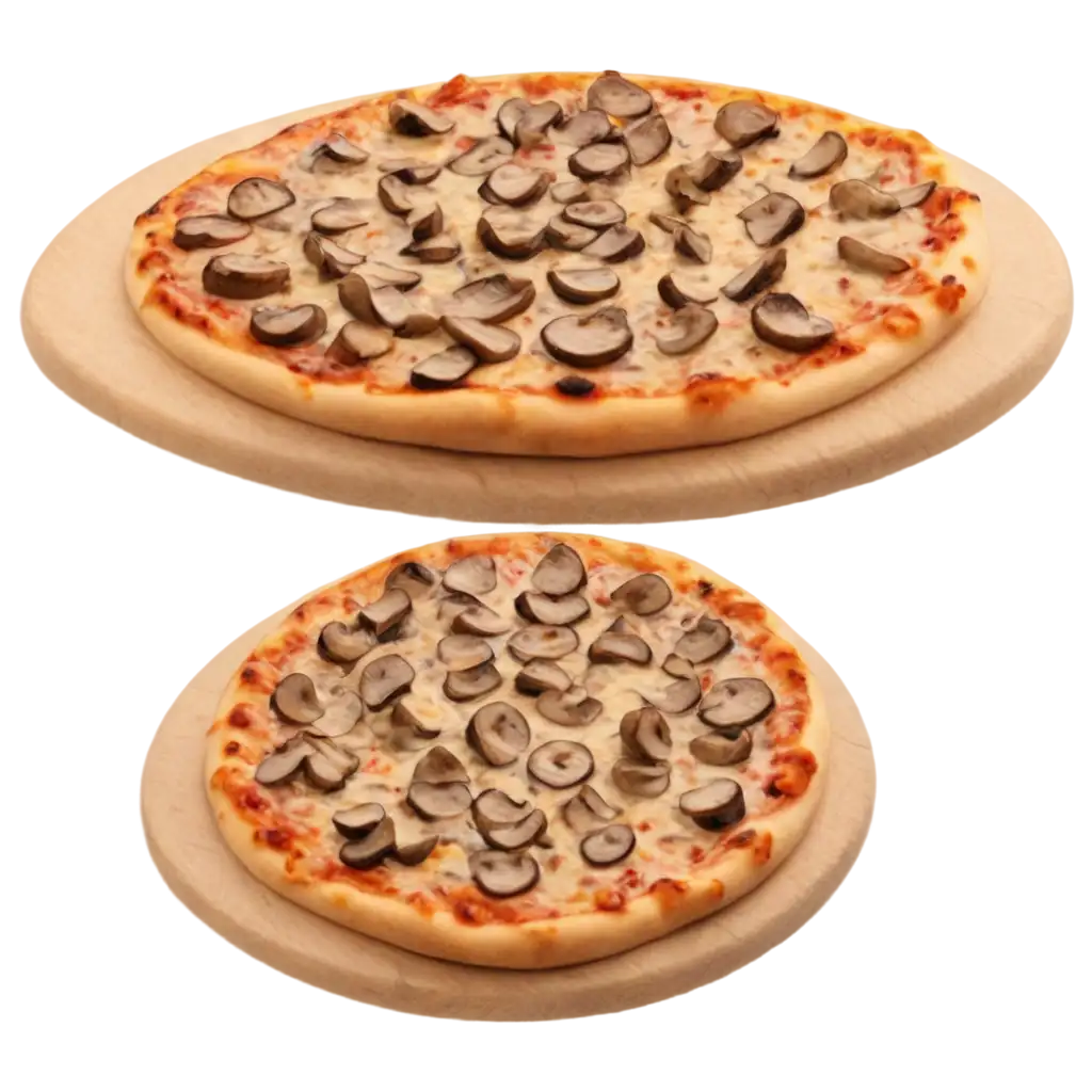 pizza round mushroom flavoured