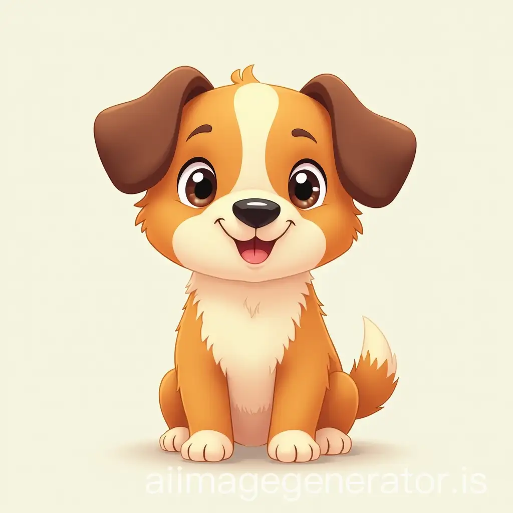 cute cartoon dog