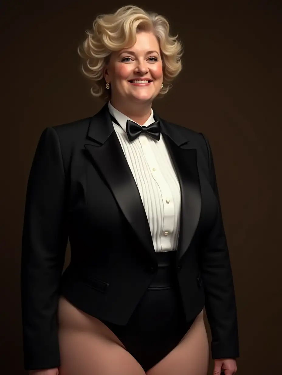 Elegant-MiddleAged-Woman-in-Formal-Orchestra-Tuxedo