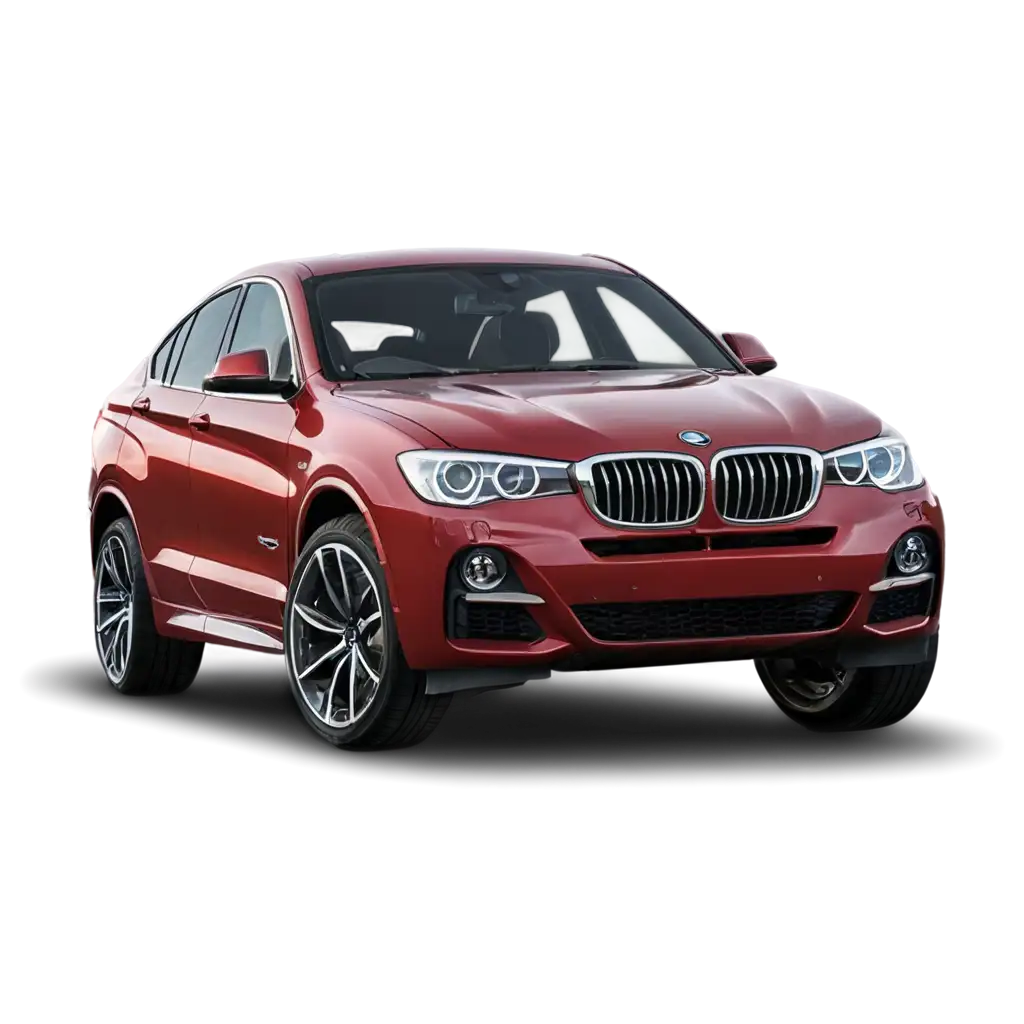 HighResolution-PNG-Image-of-Red-BMW-X4-Luxury-SUV-Sleek-Design-German-Engineering